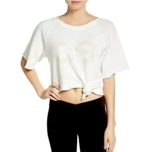 Free People Movement Cropped Ivory Sweatshirt